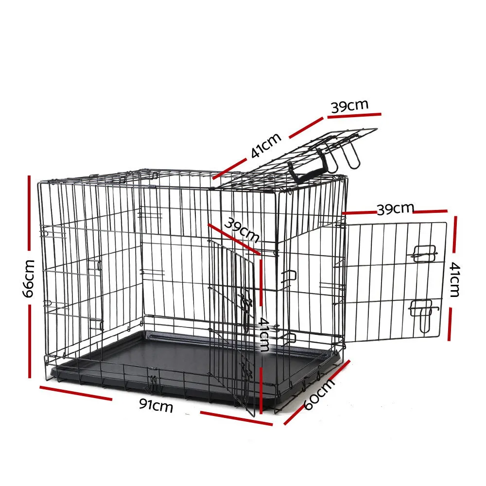36" Dog Cage Crate Kennel | 3 Doors