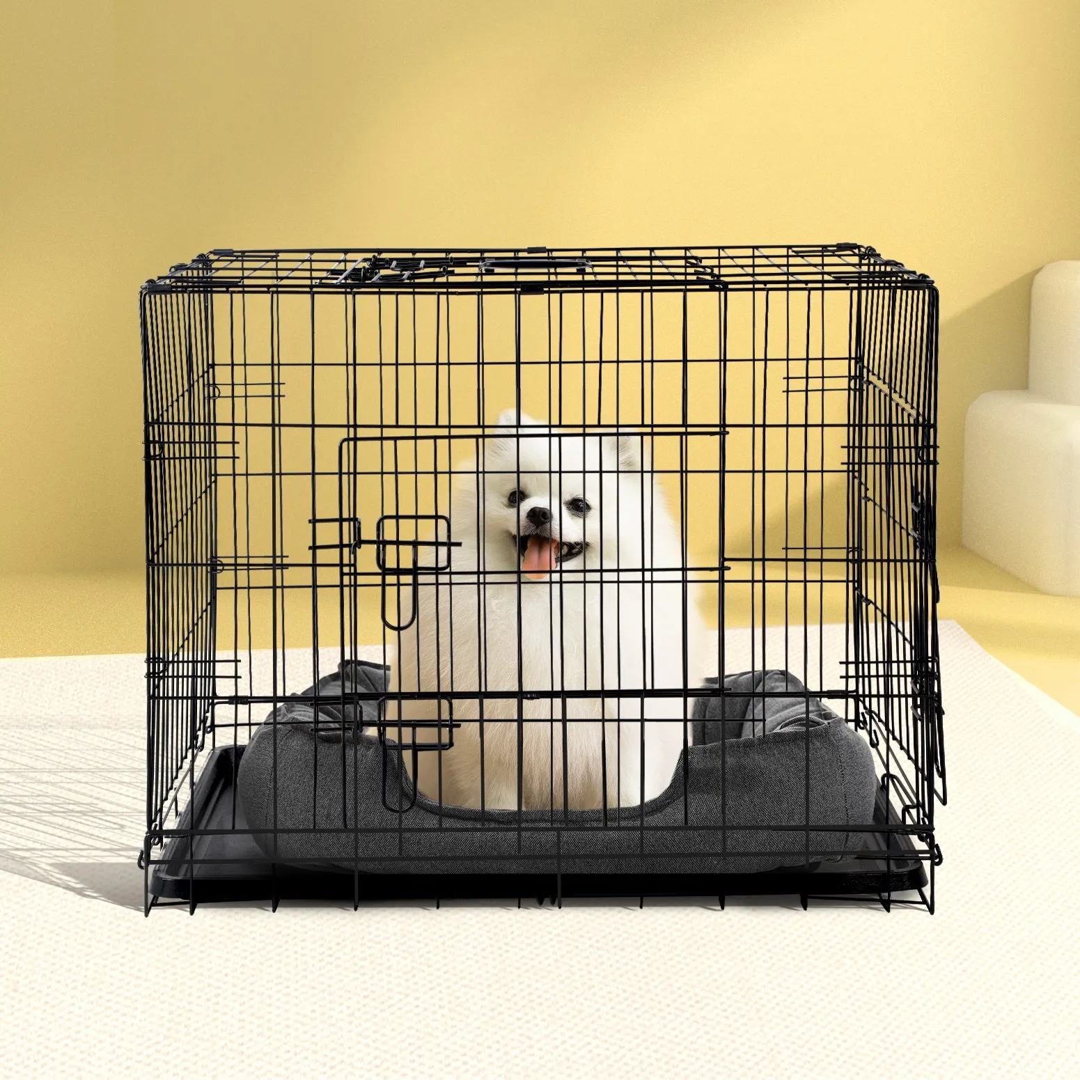 36" Dog Cage Crate Kennel | 3 Doors