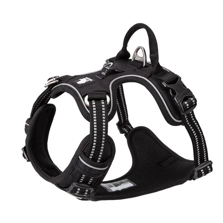 Breathable No-Pull Dog Harness, Reflective Nylon, Small