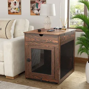 Dog Crate Accent Table