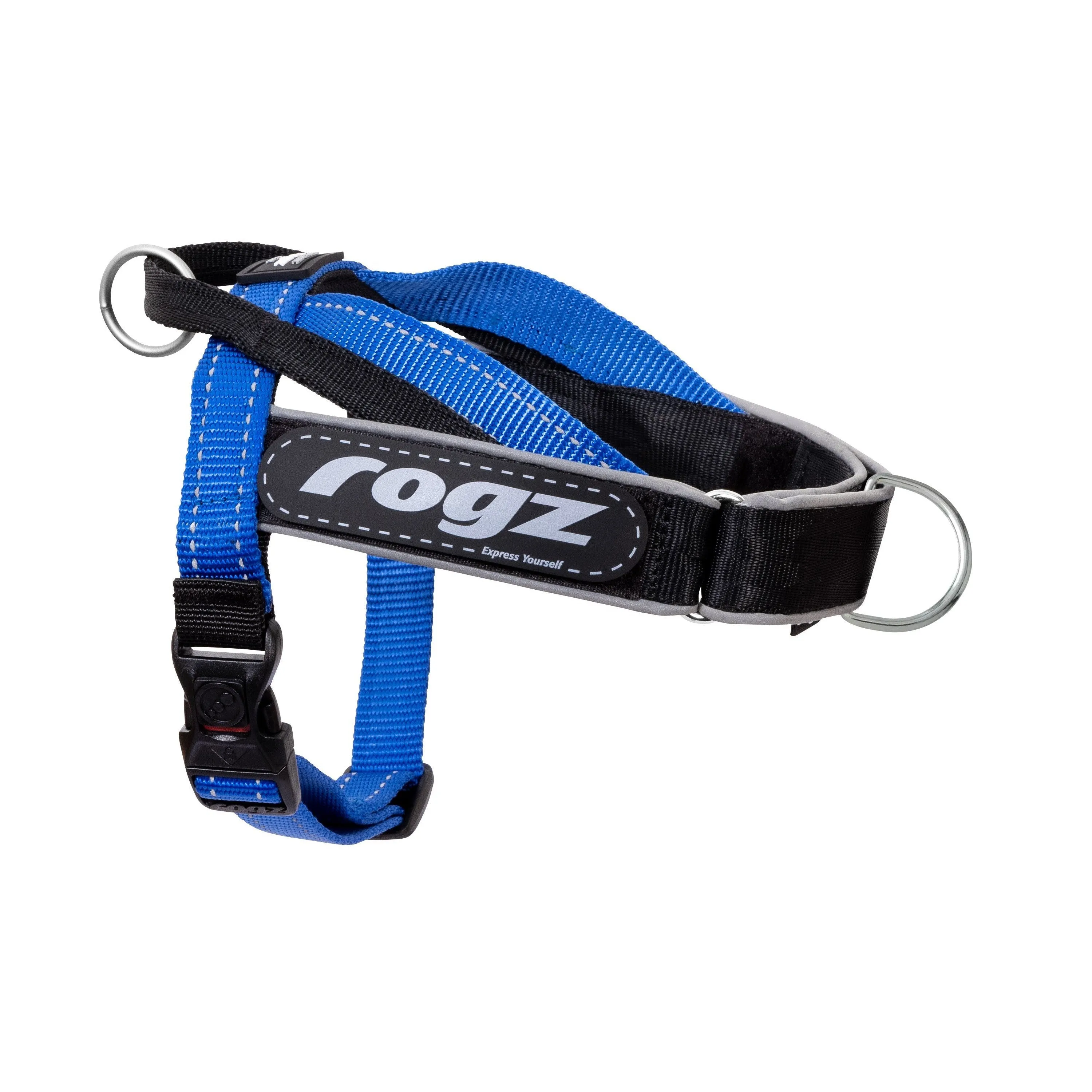 Rogz Utility LetzGo Personalised Harness Blue Sml=^._.^=
